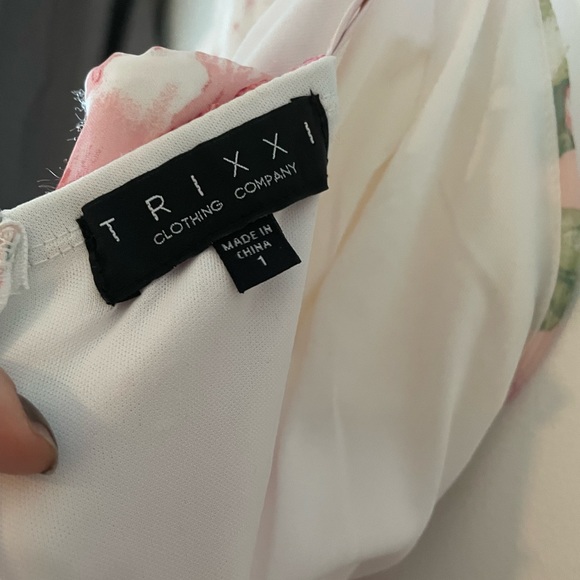 Pink floral prom maxi dress size 1 - Picture 2 of 2